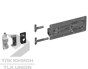 Замок борта врезной PWP Paco, оцинкованная сталь, Suer 143112767, фото 2