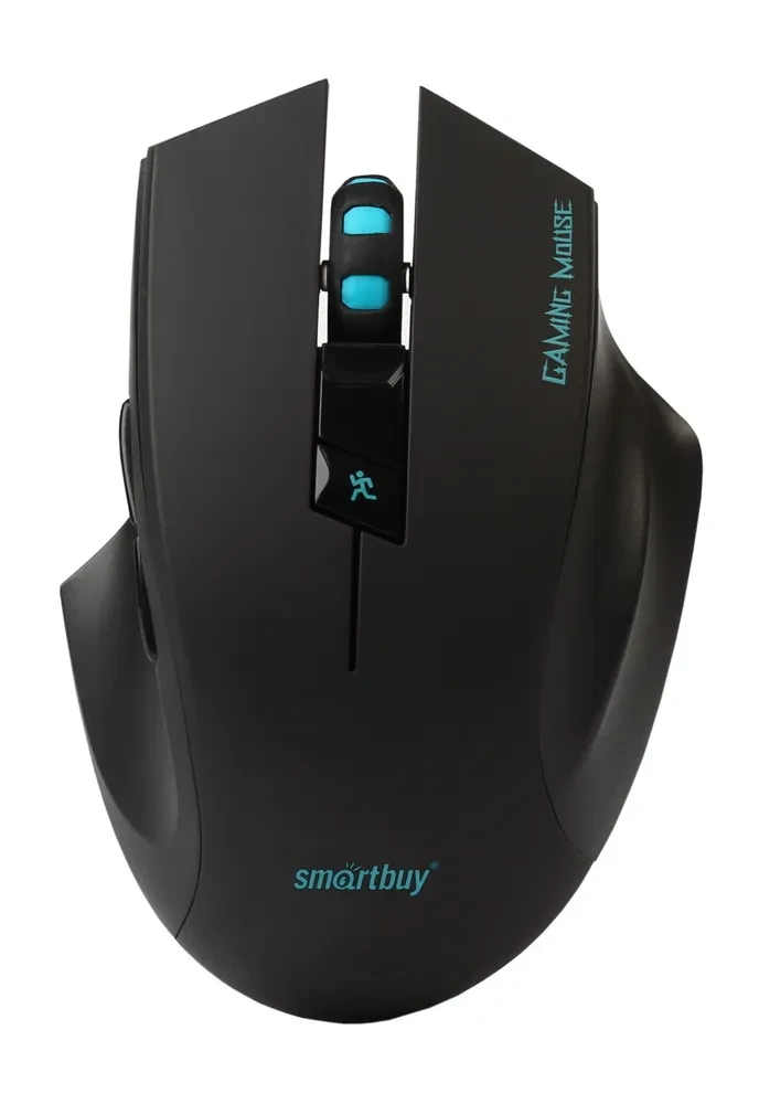 Беспроводная мышь SmartBuy SBM-706AGG, 6 кнопок, 2400dpi, питание 2xAAA, черная