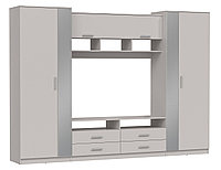 Стенка "Вена" 91.01 с зеркалом (кашемир) Олмеко