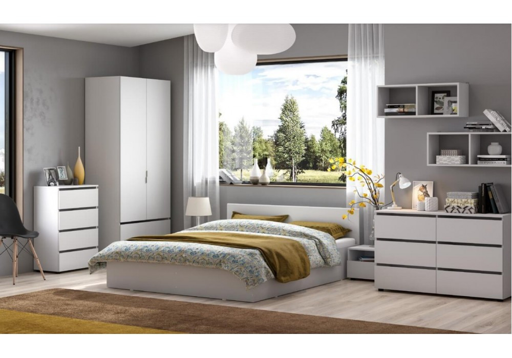 Спальня NN-Мебель Токио (белый текстурный)