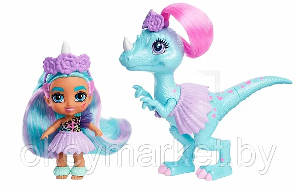 Игровой набор Cave Club Пещерные малыши Единорожка с динозавром, GXP25, фото 2