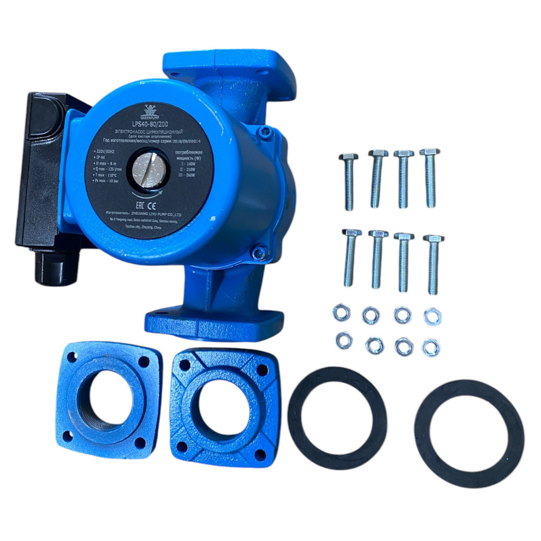 Насос GREENPUMP LPS 40-80/200 циркуляционный