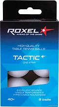 Мяч н/т Roxel 1* Tactic, белый (6шт.)
