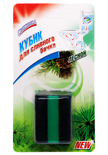 Кубик для смывного бачка с гелевой вставкой  лесной 50г/2*50г