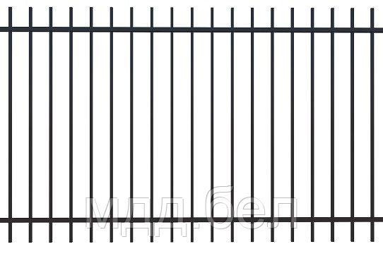 Забор металлический сборный КЗC-1оц, секция 2000мм*3000мм, фото 1