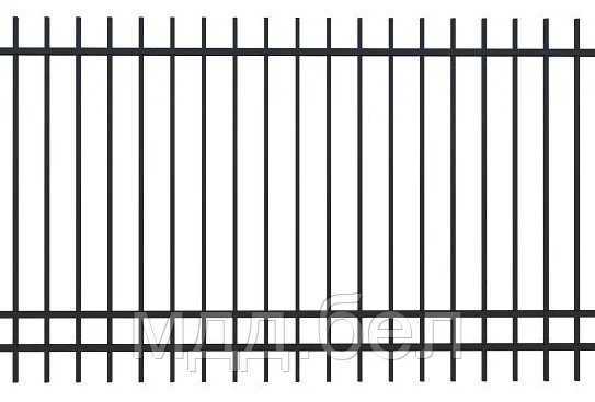 Забор металлический сборный КЗС-2, секция 2000мм*3000мм, фото 1