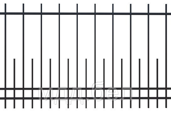Забор металлический сборный КЗС-10, секция 2000мм*3000мм