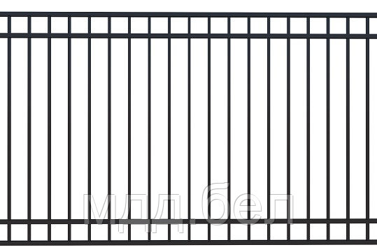 Забор металлический сборный КЗС-14, секция 2000мм*3000мм