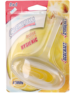 Освежитель-Блистер WC с гелевой вставкой "Свежинка" Лимон 40г