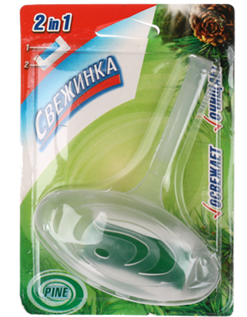 Освежитель-Блистер WC с гелевой вставкой "Свежинка" хвоя 40г