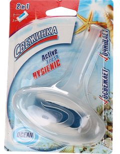 Освежитель-Блистер WC с гелевой вставкой "Свежинка"  море 40г