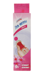 Гелевый освежитель WC с дозатором "Свежинка" цветы (на 6 использований)