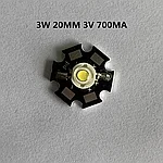 Светодиод Звезда CREE XPE 3V 3W 4000K Холодный белый