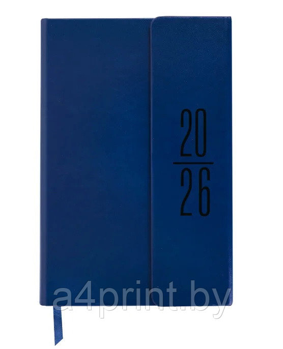 Ежедневник датированный 2026, А5, "Towny", под кожу, клапан