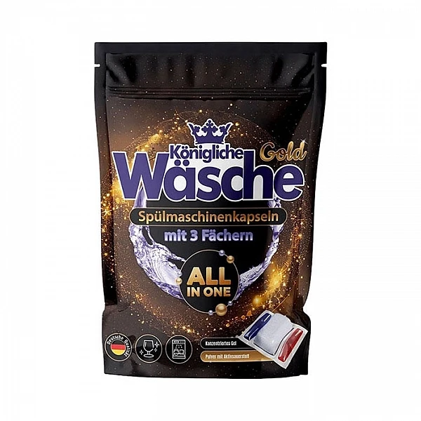 Königliche wäsche  Таблетки(капсулы) для посудомоечной машины Gold "3 in 1" 27шт*14г