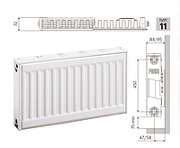 Cтальной панельный радиатор PRADO Classic 11х500х1000