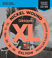D'Addario EXL110W XL NICKEL WOUND Струны для электрогитары Regular Light Wound 3rd 10-46