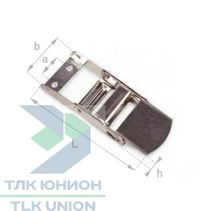 Замок для ремня натяжения тента, оцинкованный, Bozamet 53.00, фото 2