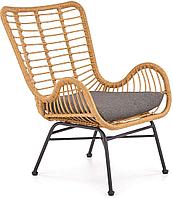 Интерьерное кресло Halmar Ikaro (натуральный/черный/серый)