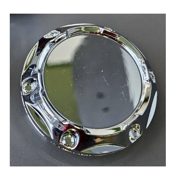 Заглушка литого диска чистая выпуклая 64/58мм (хром) 6458CHR