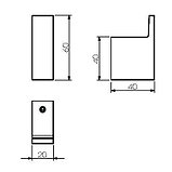 LANGBERGER Крючок одинарный VICO (70331A), фото 3