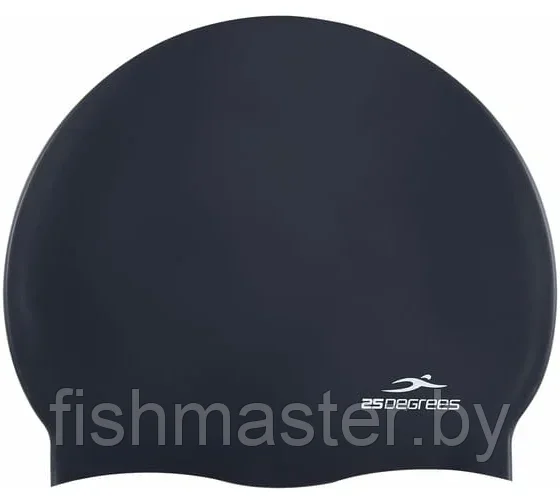 Шапочка для плавания 25DEGREES Nuance Black 25D21004J, силикон, подростковый