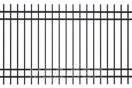 Забор металлический сборный КЗC-3оц, секция 2000мм*3000мм, фото 1