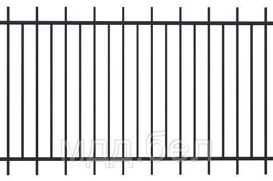 Забор металлический сборный КЗC-4оц, секция 2000мм*3000мм