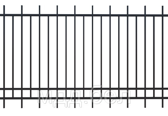 Забор металлический сборный КЗC-5оц, секция 2000мм*3000мм