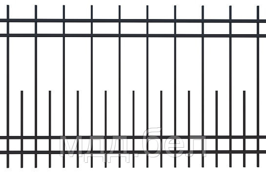Забор металлический сборный КЗC-11оц, секция 2000мм*3000мм