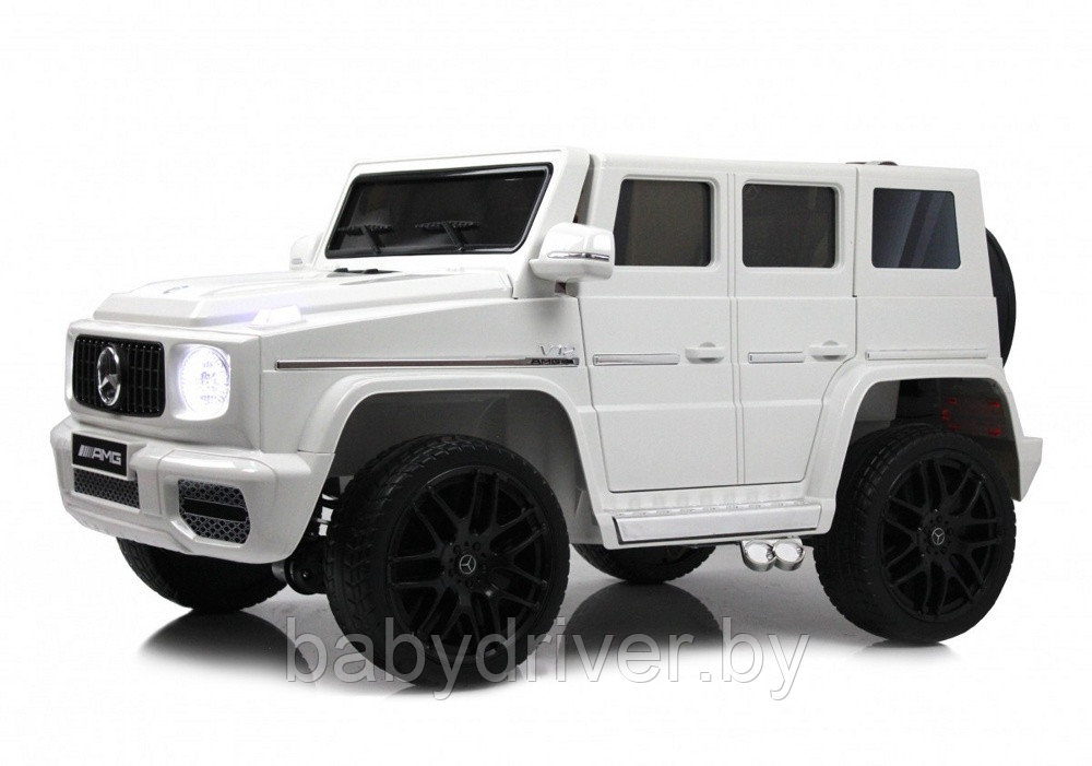 Детский электромобиль Baby Driver D333 (белый) Mercedes-Benz G65 Полноприводный