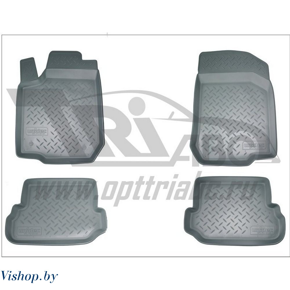 Коврики салона для Citroen Berlingo MF зад. Серый