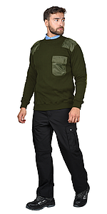 Джемпер форменный олива