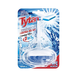 Двухфазовый туалетный ароматизатор Титан, корзинка 40г-морской