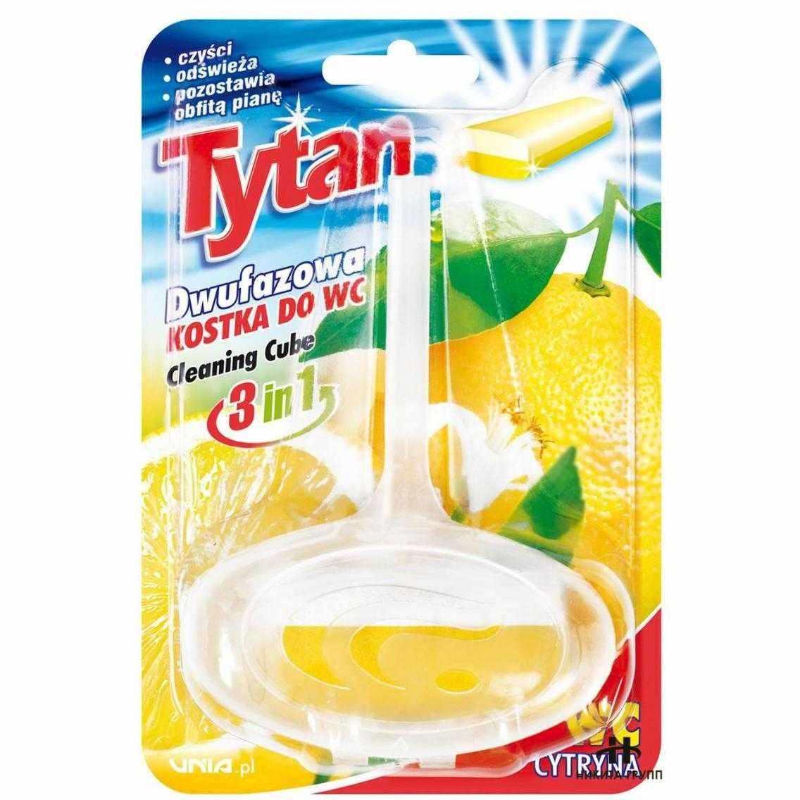 Двухфазовый туалетный ароматизатор Титан, корзинка 40г-лимонный