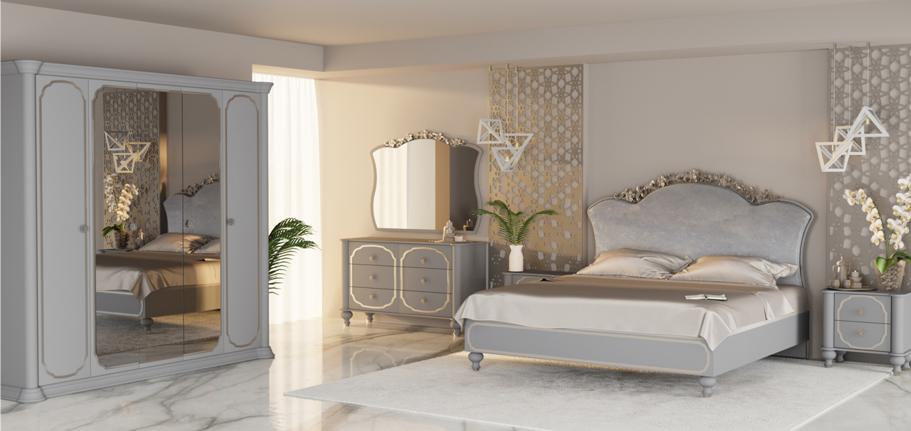 СПАЛЬНЯ МАРИ 5.1К (СЕРЫЙ)