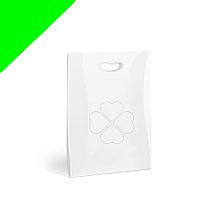 Полиэтиленовые пакеты с нанесением логотипа, пвд 30x40, Салатовый