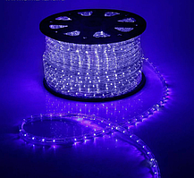 Дюралайт 13 мм, IP65, 100 м, 36 LED/м, 220 В, 2W, мерцание, свечение синее/белое