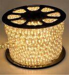 Дюралайт 13 мм, IP65, 100 м, 36 LED/м, 220 В, 3W, чейзинг, свечение теплое белое