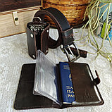 Мужской набор: ремень Beng 4см + универсальная обложка + ключница, фото 4