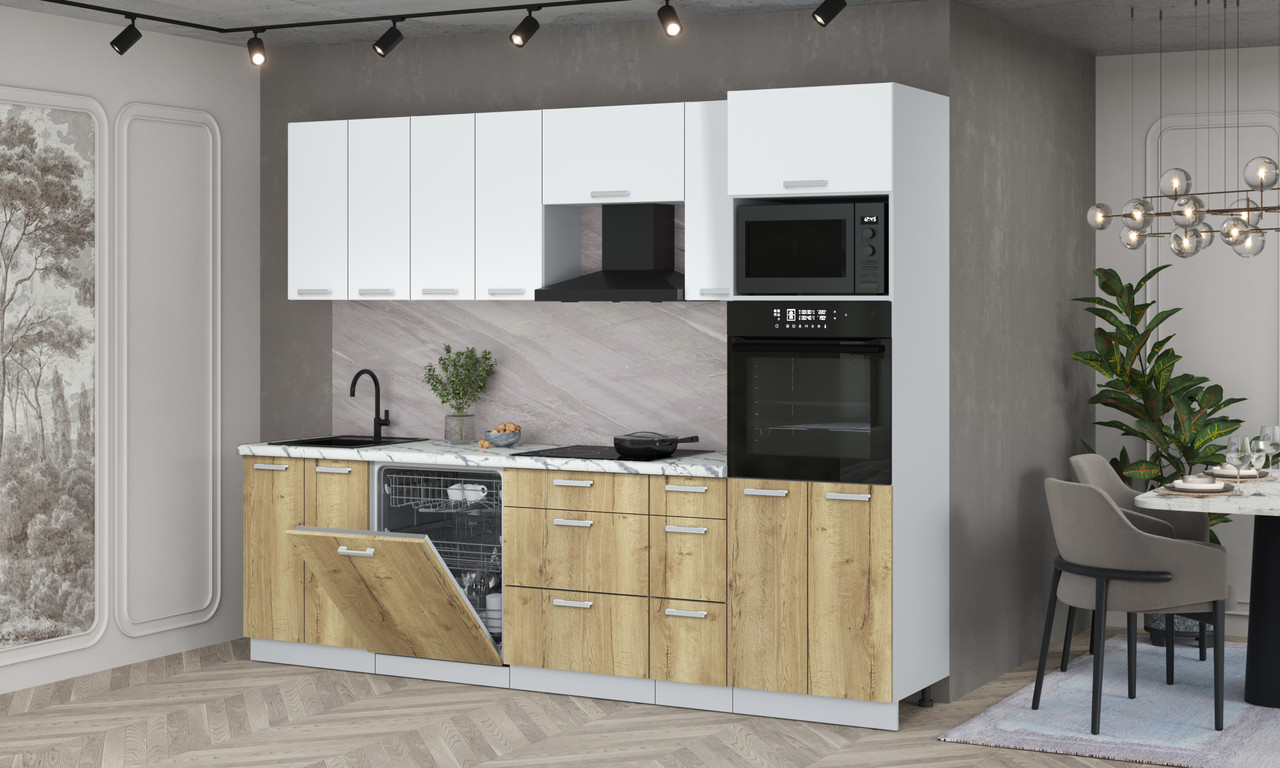 Кухонный гарнитур Мила Лайт 2,7-ПМ1