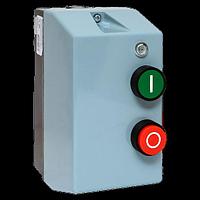 Пускатель магнитный ПМЛ-1230-9А-230В с тепловым реле 2,5-4А в корпусе IP65, с кнопками Пуск/Стоп, с индикацией