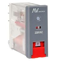 Реле промежуточное с кнопкой и мех, индикацией RPAt 22/2 8A 230В AC EKF AVERES