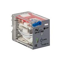 Реле промежуточное с кнопкой и мех, Индикацией RPAt 22/4 5A 24В DC EKF AVERES