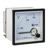 Вольтметр VMA-721 аналоговый на панель (72x72) квадратный вырез 300В прямое подкл, EKF PROxima