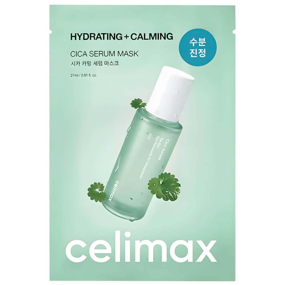 Успокаивающая маска с экстрактом центеллы Celimax Cica Calming Serum Mask 27 мл