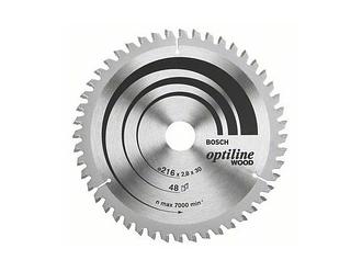 Диск пильный 216х30 мм 48 зуб. по дереву OPTILINE WOOD BOSCH