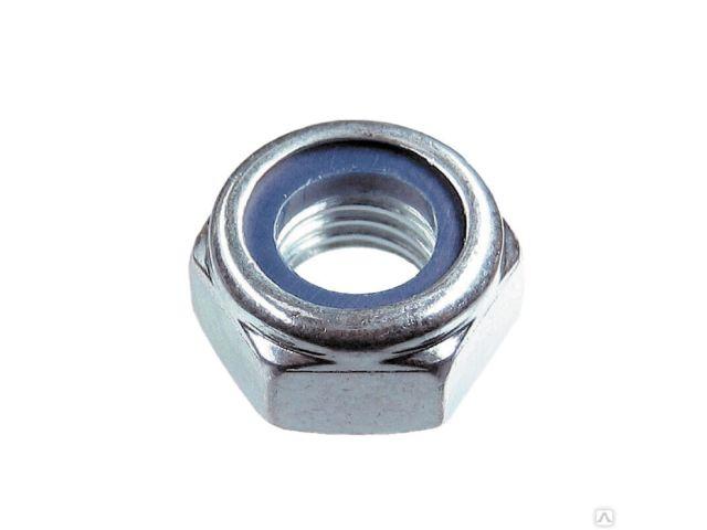 Гайка М10 со стопорным кольцом, цинк, DIN 985 (30 шт в пласт. конт.) STARFIX