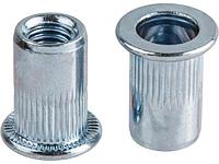 Заклепка резьбовая М6 цилиндрический бортик, удл. тело, белый цинк (10 шт в зип-локе) STARFIX