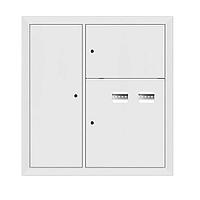 Щит этажный 2 кв, RAL9003 со слаботочным отсеком слева (1000x950x150) EKF PROxima